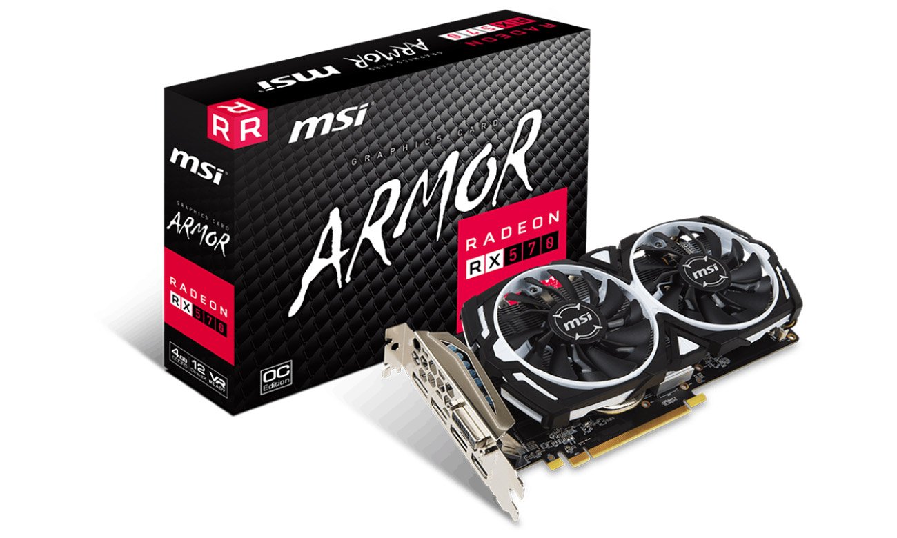 MSI Radeon RX 570 ARMOR OC 4GB GDDR5