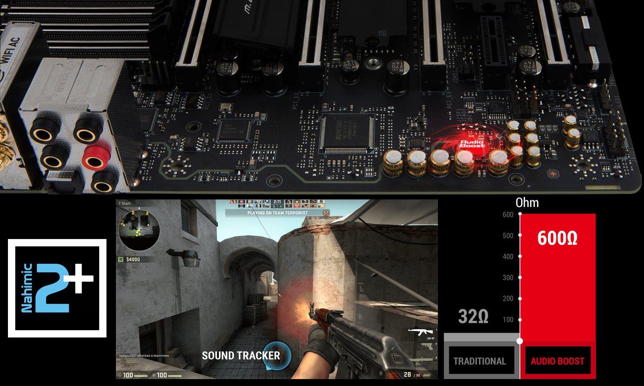 MSI X299 XPOWER GAMING AC System Audio Boost 4 z technologią Nahimic