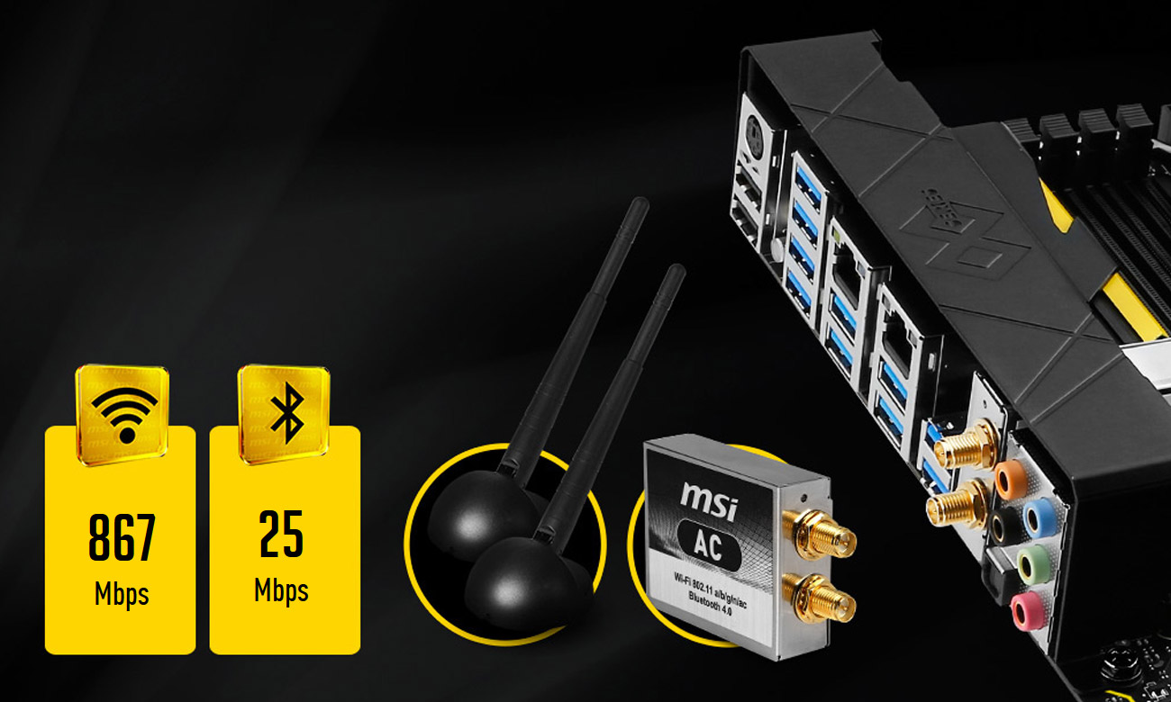 MSI X99A XPOWER AC Intel Wi-Fi AC & Bluetooth