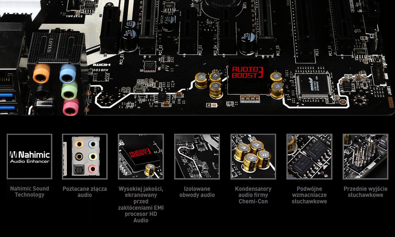 MSI Z170A KRAIT GAMING AUDIO BOOST3 nahimic