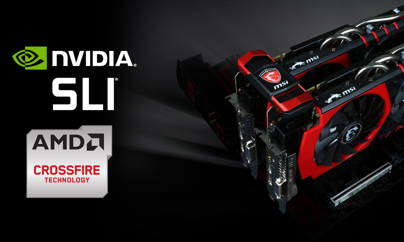MSI Z170A GAMING M9 wsparcie dla Crossfire nvidia sli