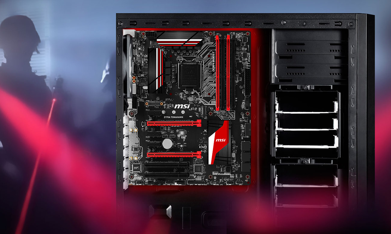 MSI Z170A TOMAHAWK efekty świetlne LED