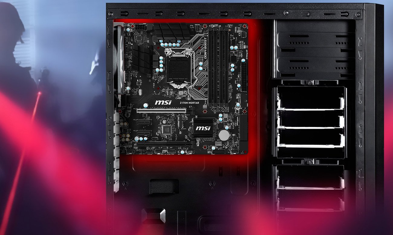 MSI Z170M MORTAR Gamingowe efekty świetlne