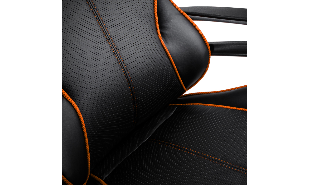Nitro Concepts E200 Race Gaming Czarno-Pomarańczowy tapicerka