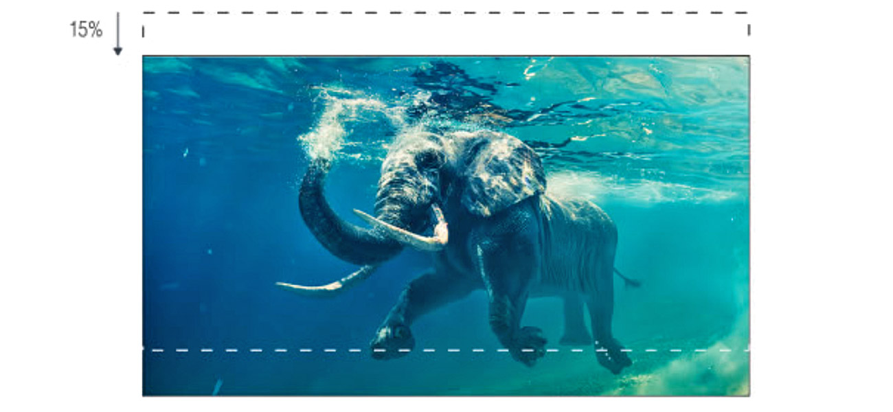 Optoma UHD550X DLP Pionowe przesunięcie obiektywu