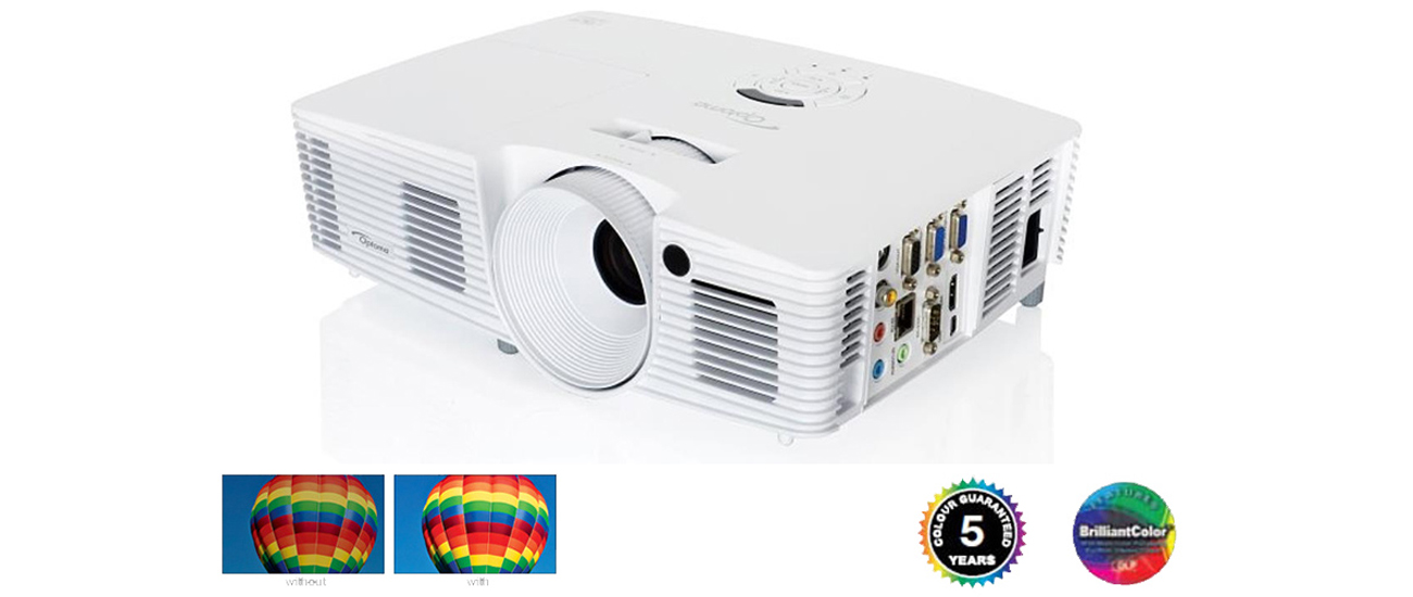 Optoma X402 DLP Wspaniałe kolory, realizm