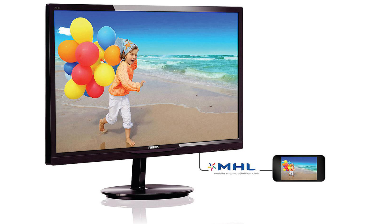 Philips 284E5QHAD Technologia MHL