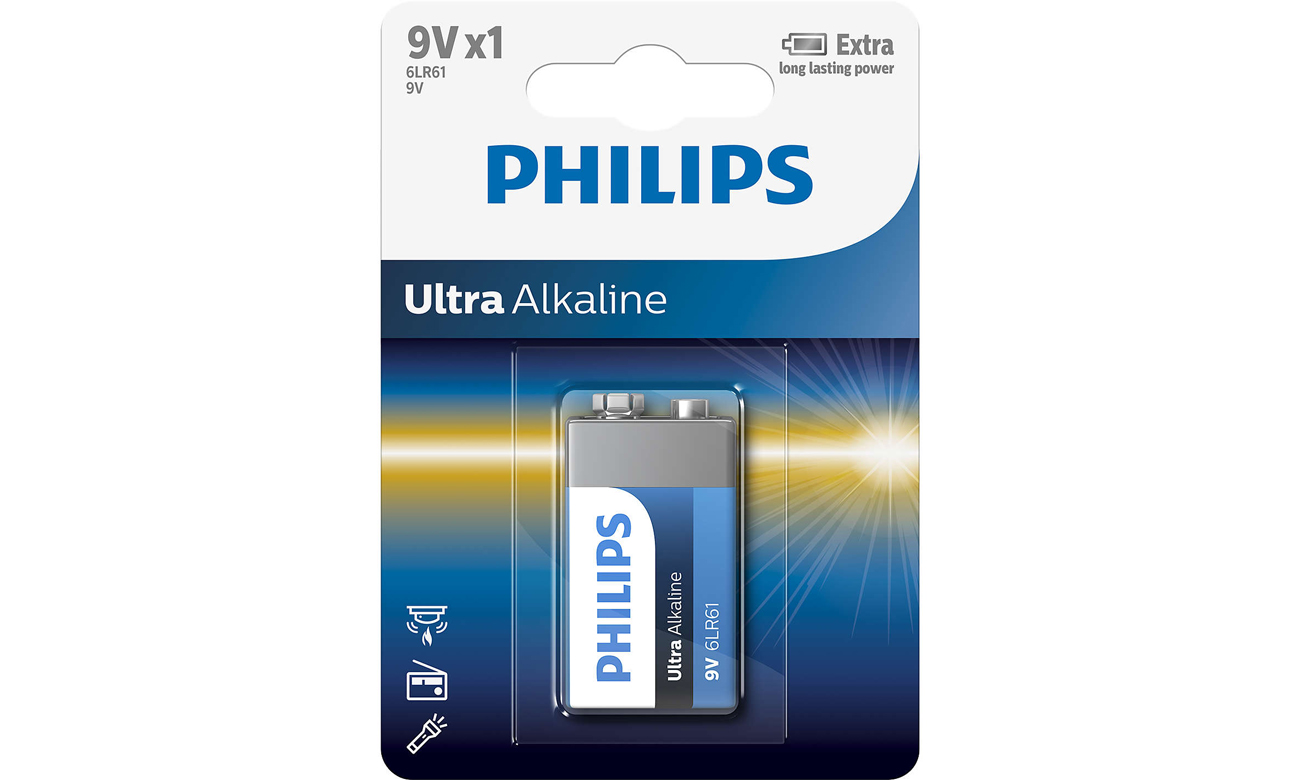 Bateria alkaliczna Philips Ultra Alkaline 6LR61