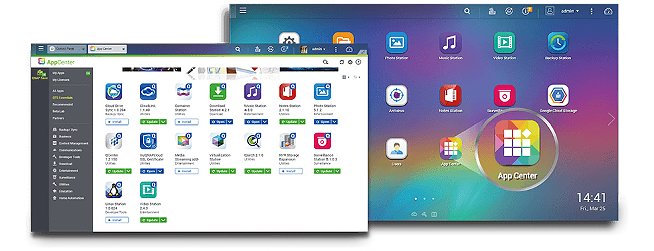 QNAP TS-251+ Rozszerzanie funkcjonalności NAS