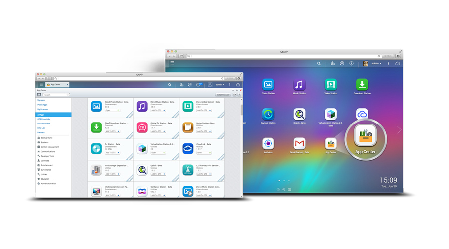 Dysk/macierz sieciowa QNAP TS-253-PRO - App Center