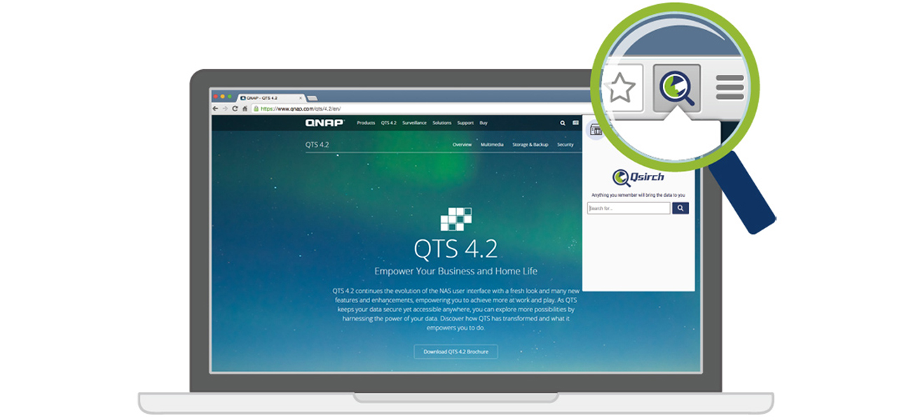 QNAP TS-253A-4G Aplikacja Qsirch