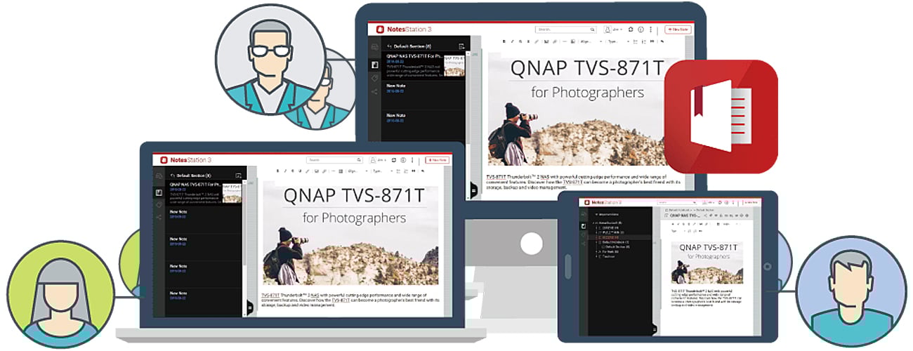 QNAP TS-431P2-1G Notes Station