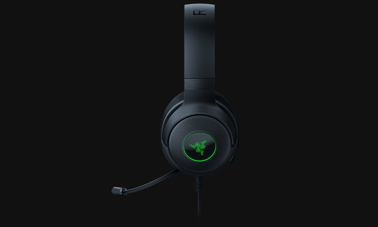 Zestaw słuchawkowy Razer Kraken V3 X USB - Widok z boku