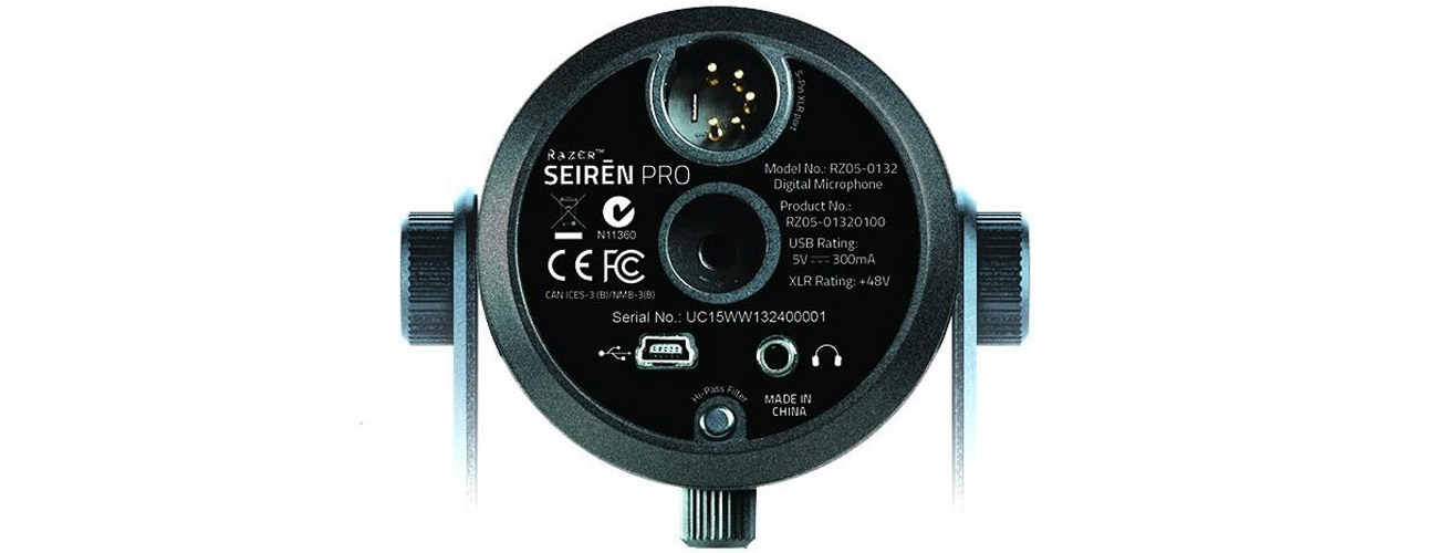 Mikrofon Razer Seiren Pro Łączność XLR i USB