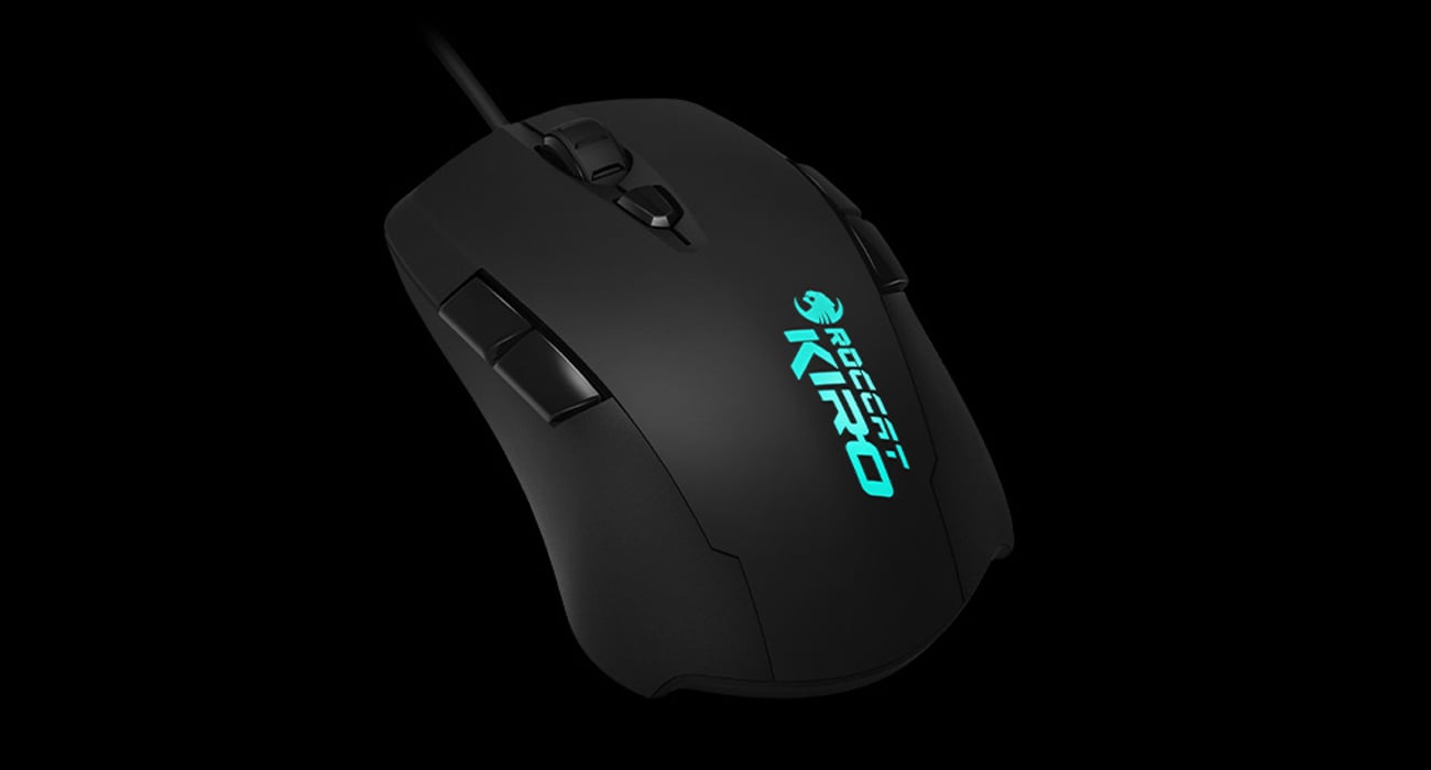 Mysz Roccat Kiro Modular Ambidextrous - Podświetlane logo
