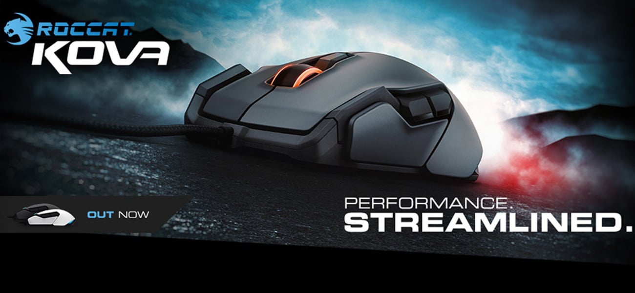 Myszka przewodowa Roccat Kova Pure Performance wydajna mysz