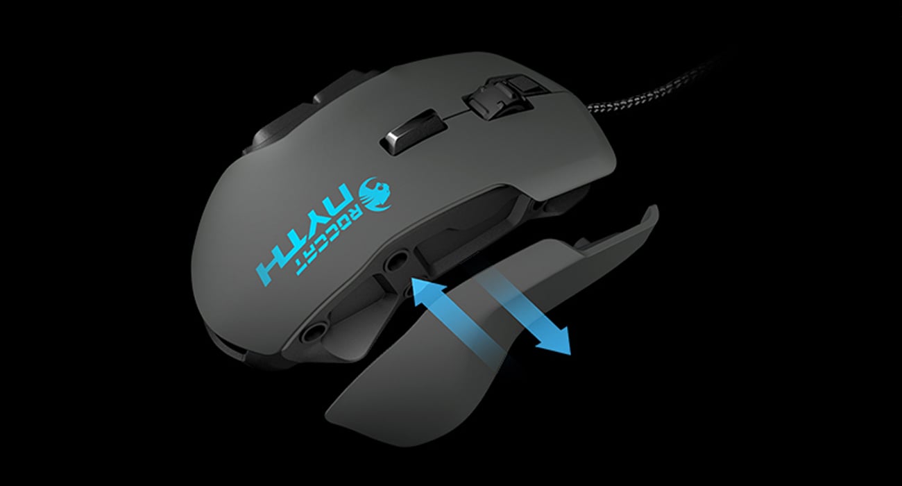 ROCCAT® NYTH Modułowa mysz dla graczy MMO - wymienne chwyty boczne