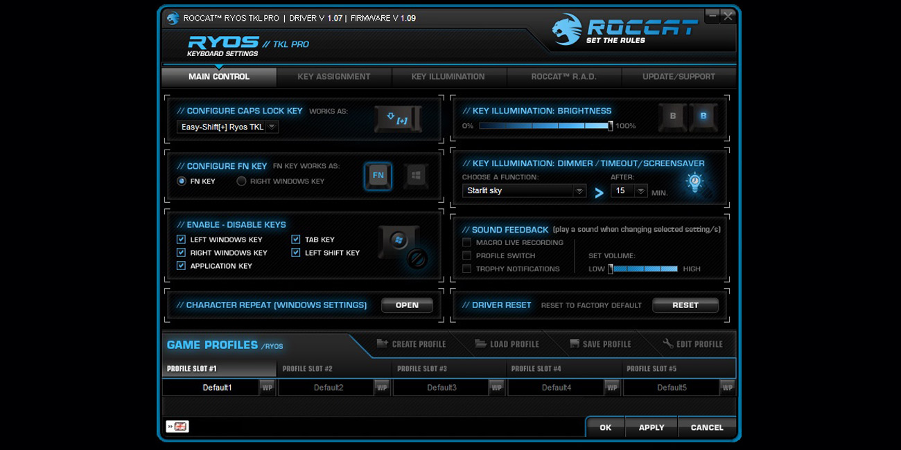 Klawiatura mechaniczna dla graczy ROCCAT® Ryos