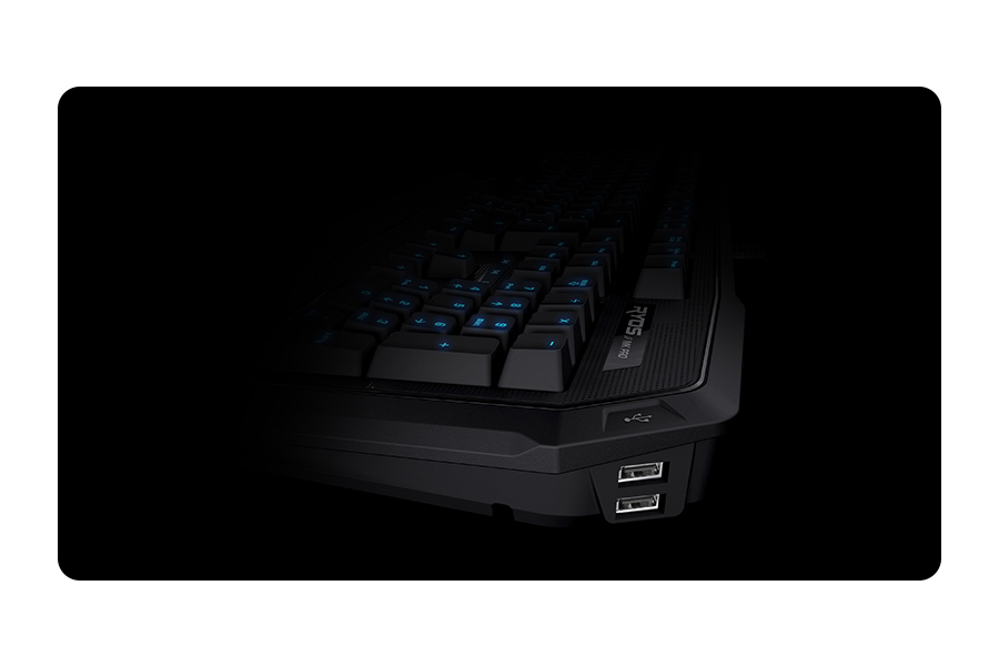 Klawiatura mechaniczna dla graczy ROCCAT® Ryos MK Pro - porty