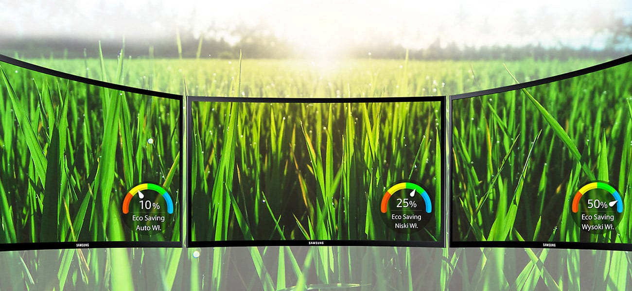 Samsung C27F396FHUX Curved Niższe zużycie prądu