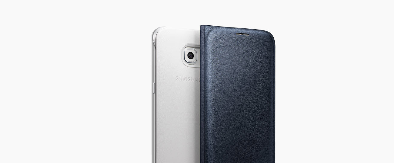 Etui Samsung Flip Wallet do Galaxy S6 edge odporność na zadrapania i uszkodzenia
