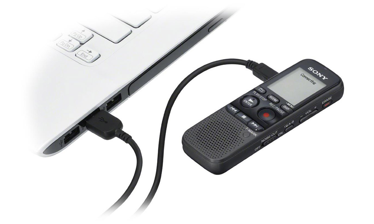 Dyktafon Sony ICD-PX333 4GB Link PC + slot MCards