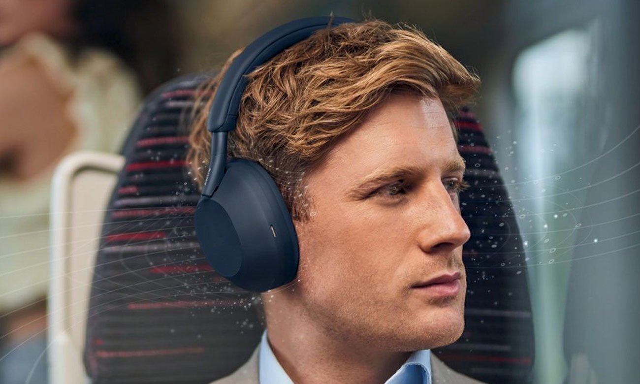 Słuchawki bezprzewodowe Sony WH-1000XM5 Ciemnogranatowe - Zaawansowana technologia redukcji hałasu