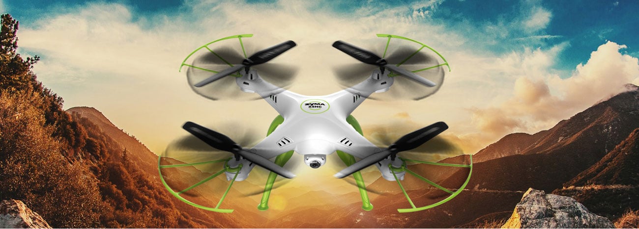 Dron Syma X5HC biało-zielony