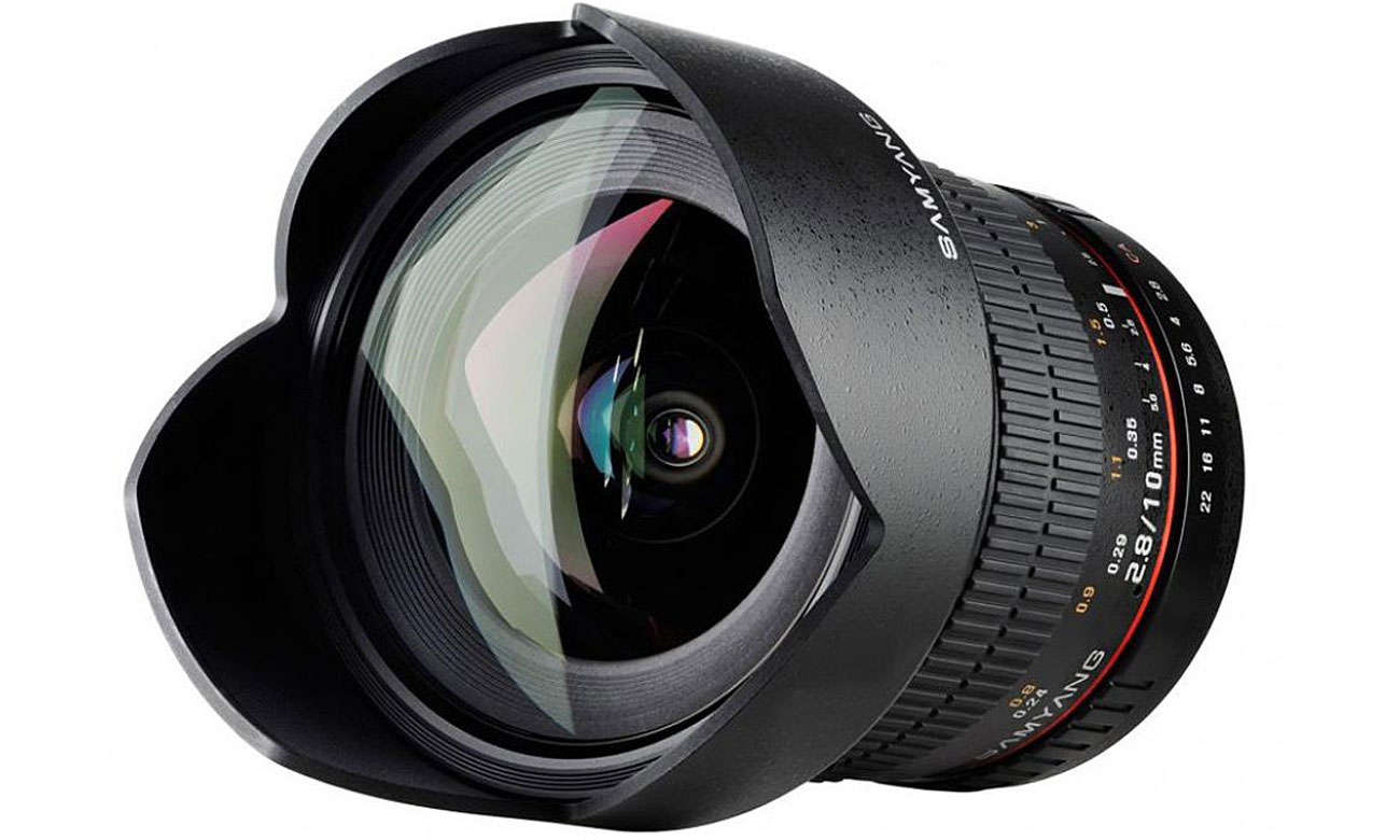 Obiektywy stałoogniskowy Samyang 10mm F2.8 ED AS Nikon AE mniej odblasków