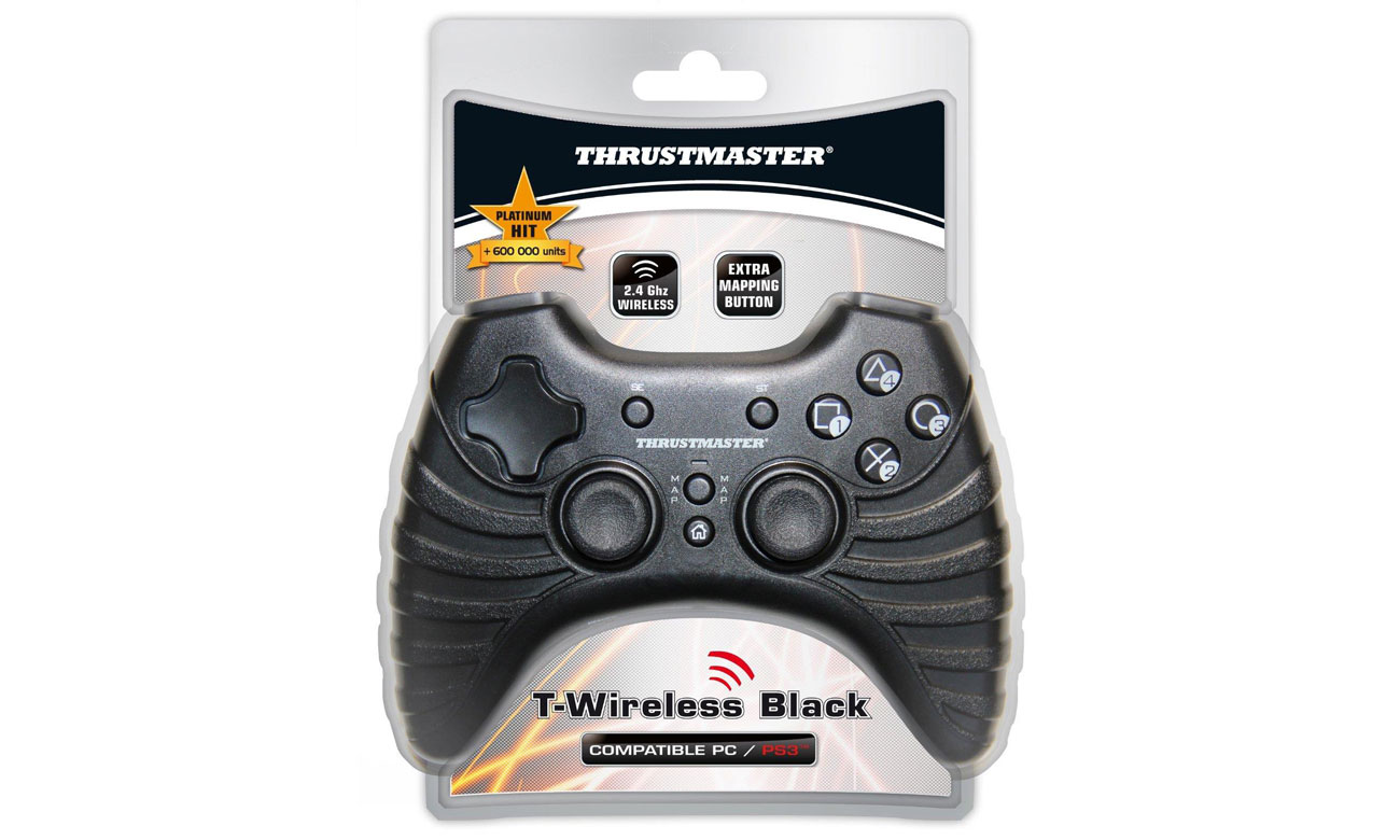Thrustmaster T-Wireless Black - antyposlizgowe wykończenie