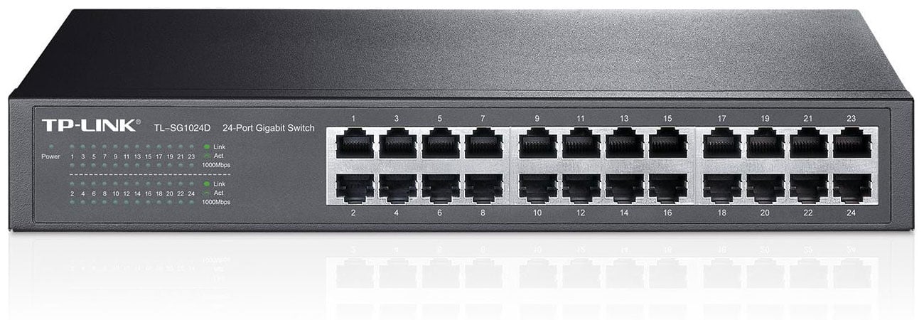 TP-Link 24p TL-SG1024D Rack 13 duża przepustowość sieci