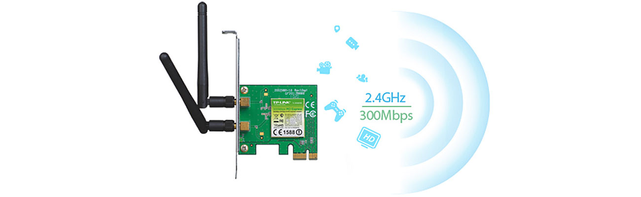 Prędkość transmisji w standardzie N do 150Mb/s