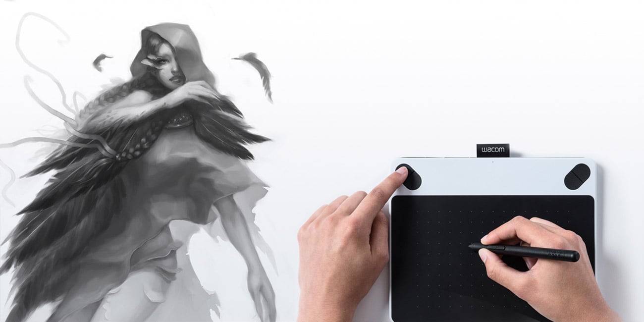 Tablet graficzny Wacom Intuos Draw S niebieski dopasowanie