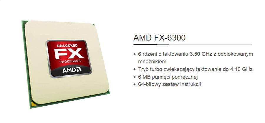Desktop X-KOM Tesla - procesor Intel AMD FX