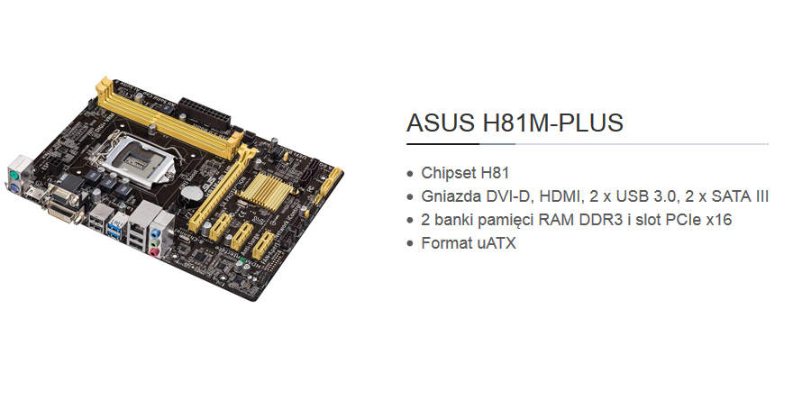 Komputer Tesla GS-500 - płyta główna ASUS