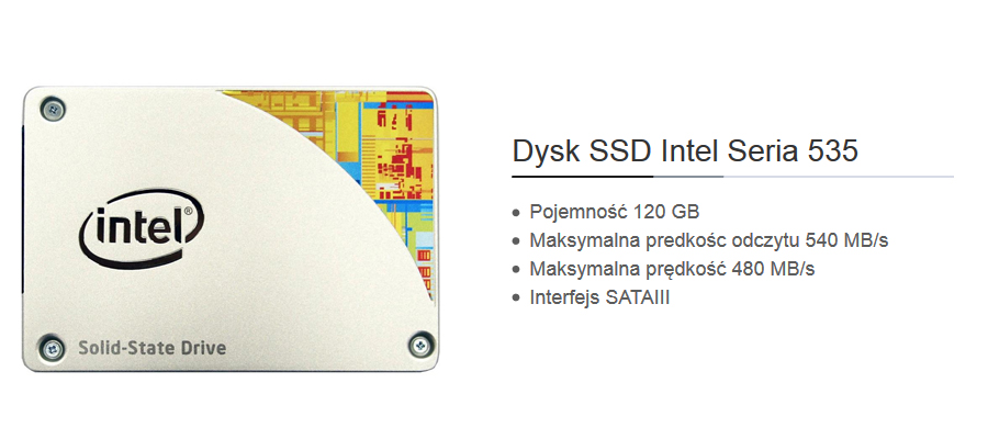 Komputer Tesla IEM - Dysk SSD Intel Seria 535