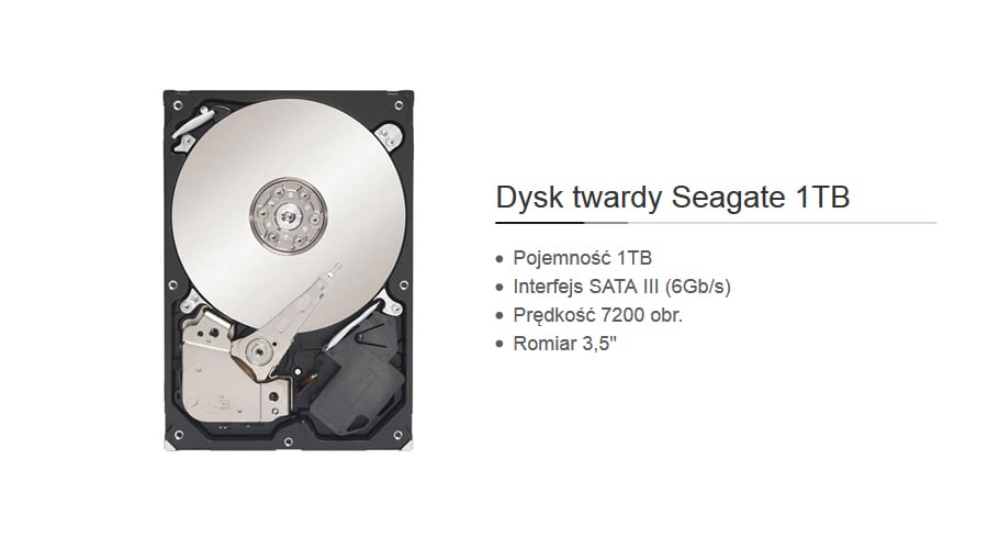 Komputer Vinci OP-300 - dysk Seagate 1TB