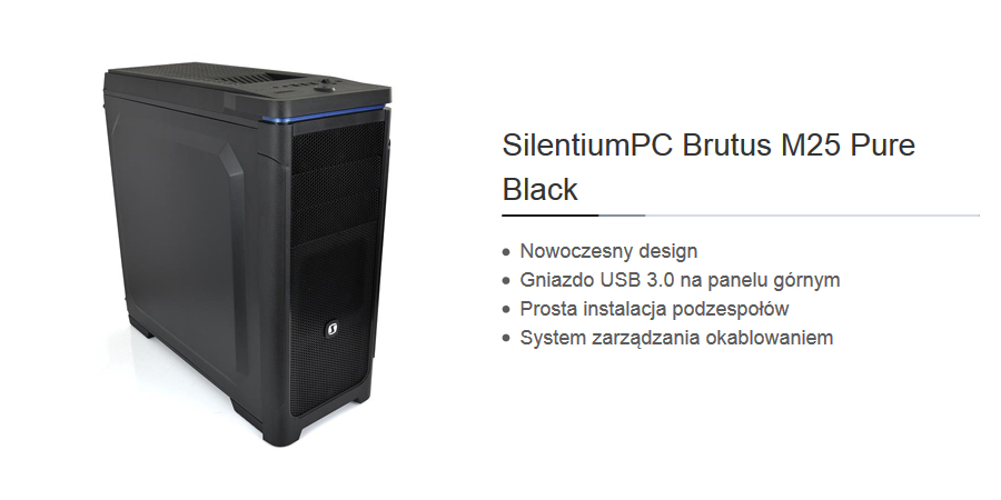 Komputer Vinci - obudowa SilentiumPC