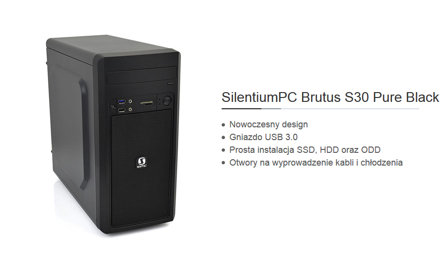 Komputer Vinci OP-300 - obudowa SilentiumPC