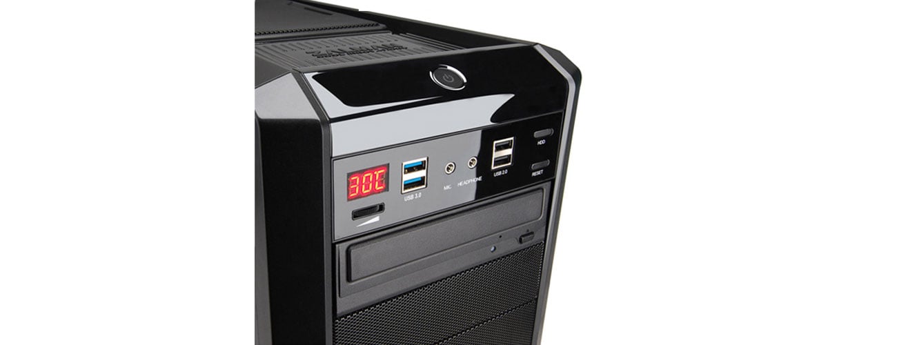 Obudowa Zalman Z9- panel przedni z portami USB 3.0 i wyświetlaczem LED