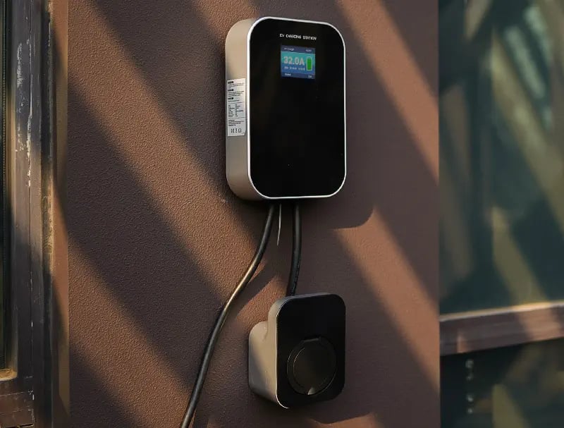 Extralink BS20-BA-22kW-APP Typ A 32A 22kW | Ładowarka do samochodu elektrycznego | 3 fazy, ekran LCD, aplikacja, 6,1m