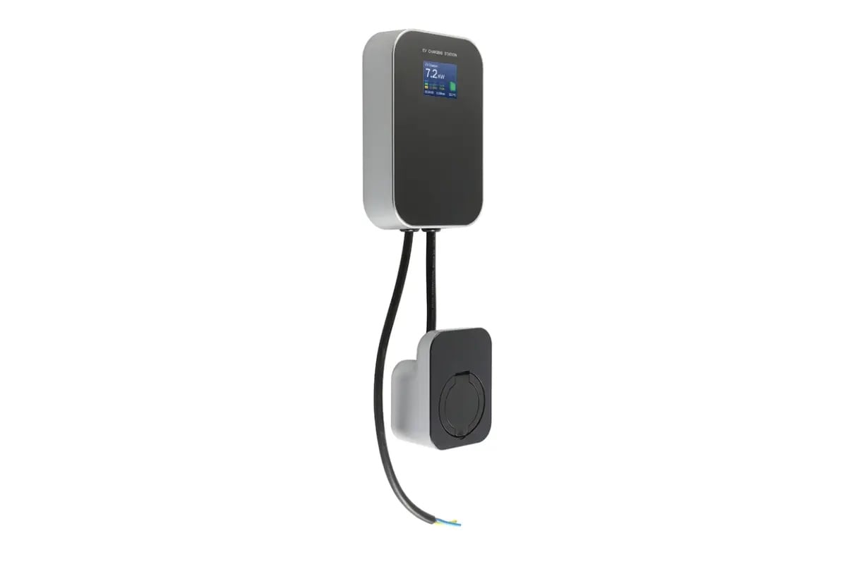 Extralink BS20-BA-22kW-APP Typ A 32A 22kW | Ładowarka do samochodu elektrycznego | 3 fazy, ekran LCD, aplikacja, 6,1m