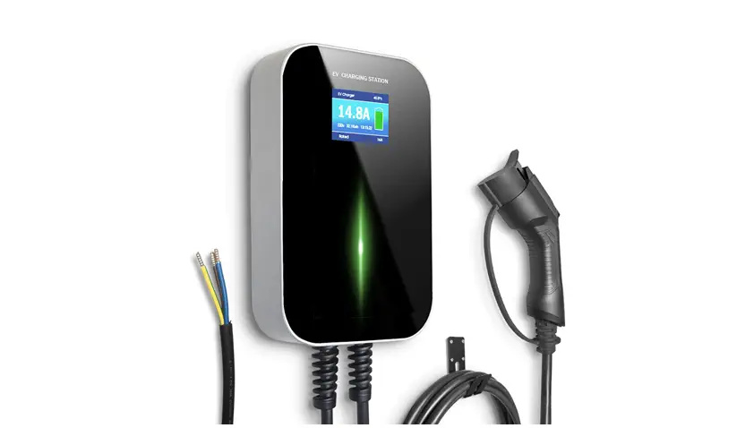 Extralink BS20-BC-22kW-APP Typ 2 32A 22kW | Ładowarka do samochodu elektrycznego | 3 fazy, ekran LCD, aplikacja, 6,1m