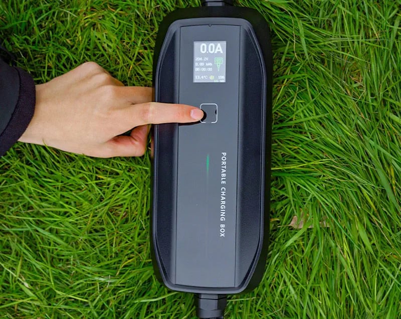 Extralink BS-PCD030 16A 3.6kW Schuko | Przenośna ładowarka do samochodu elektrycznego | 1 faza, 5,5m, wyświetlacz LCD, IP67