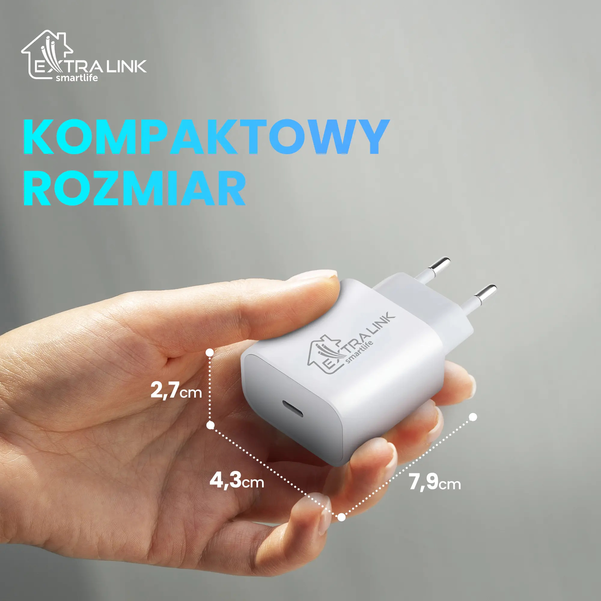 Extralink Smart Life Fast Charger 20W | Ładowarka | USB-C