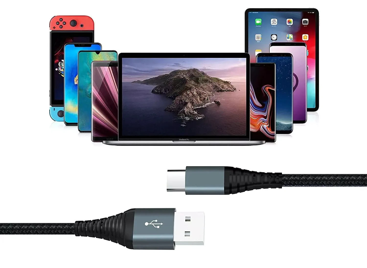 Extralink Smart Life USB Type-A to Type-C Czarny | Kabel USB-A - USB-C | 120cm