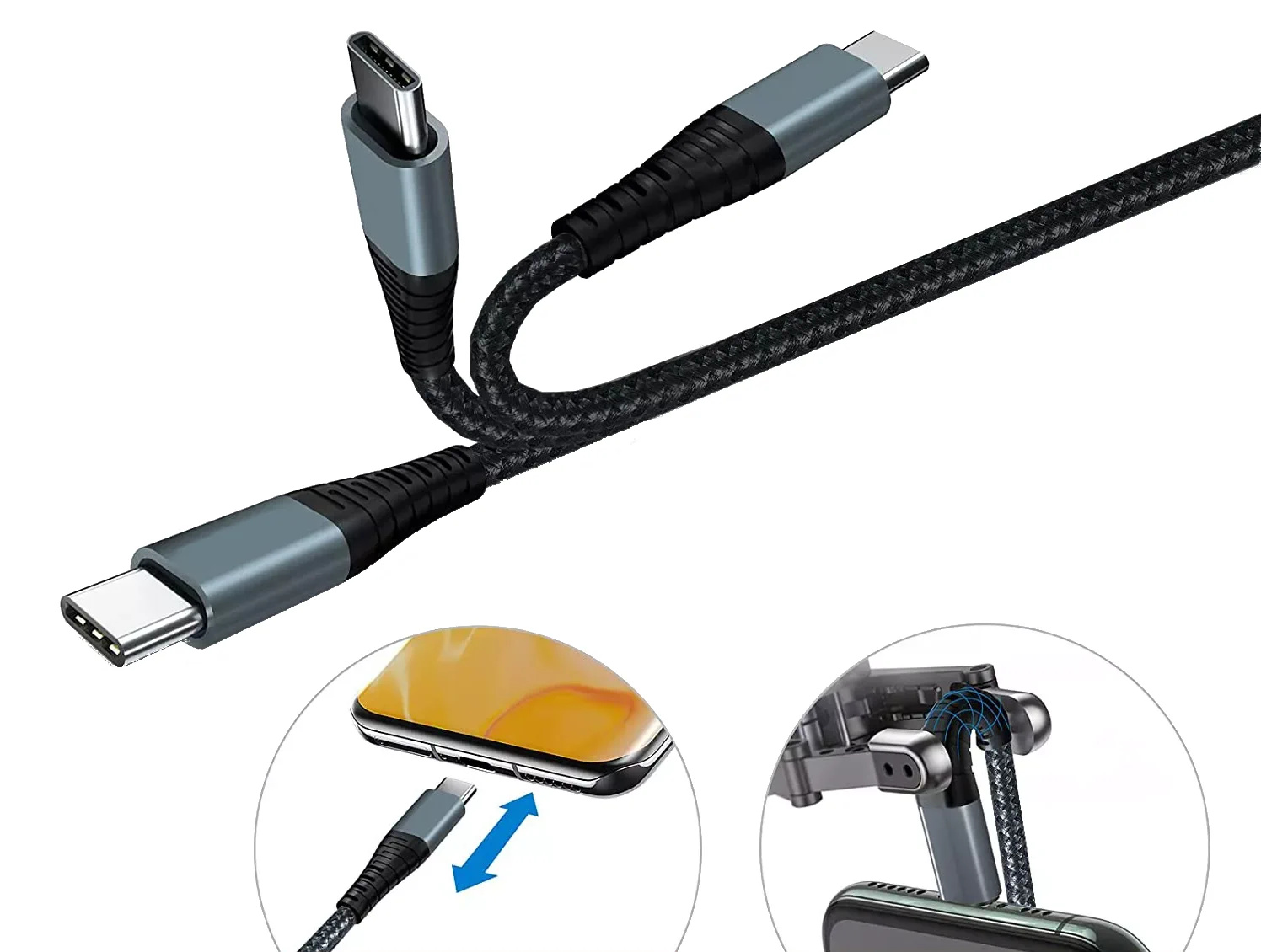 Extralink Smart Life USB Type-A to Type-C Czarny | Kabel USB-A - USB-C | 120cm