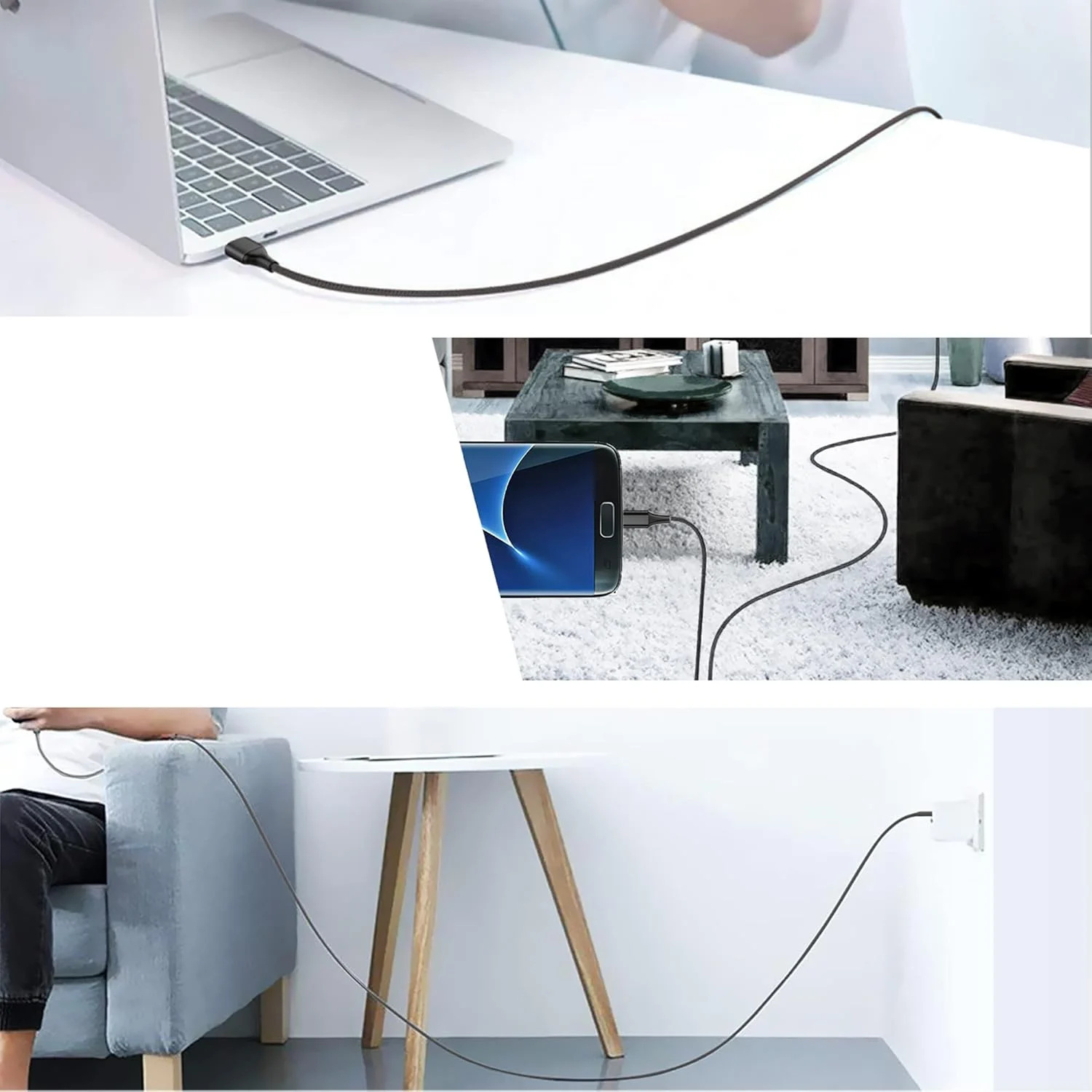 Extralink Smart Life USB Type-A to Micro-USB Czarny | Kabel USB-A - MICRO-USB | 100cm