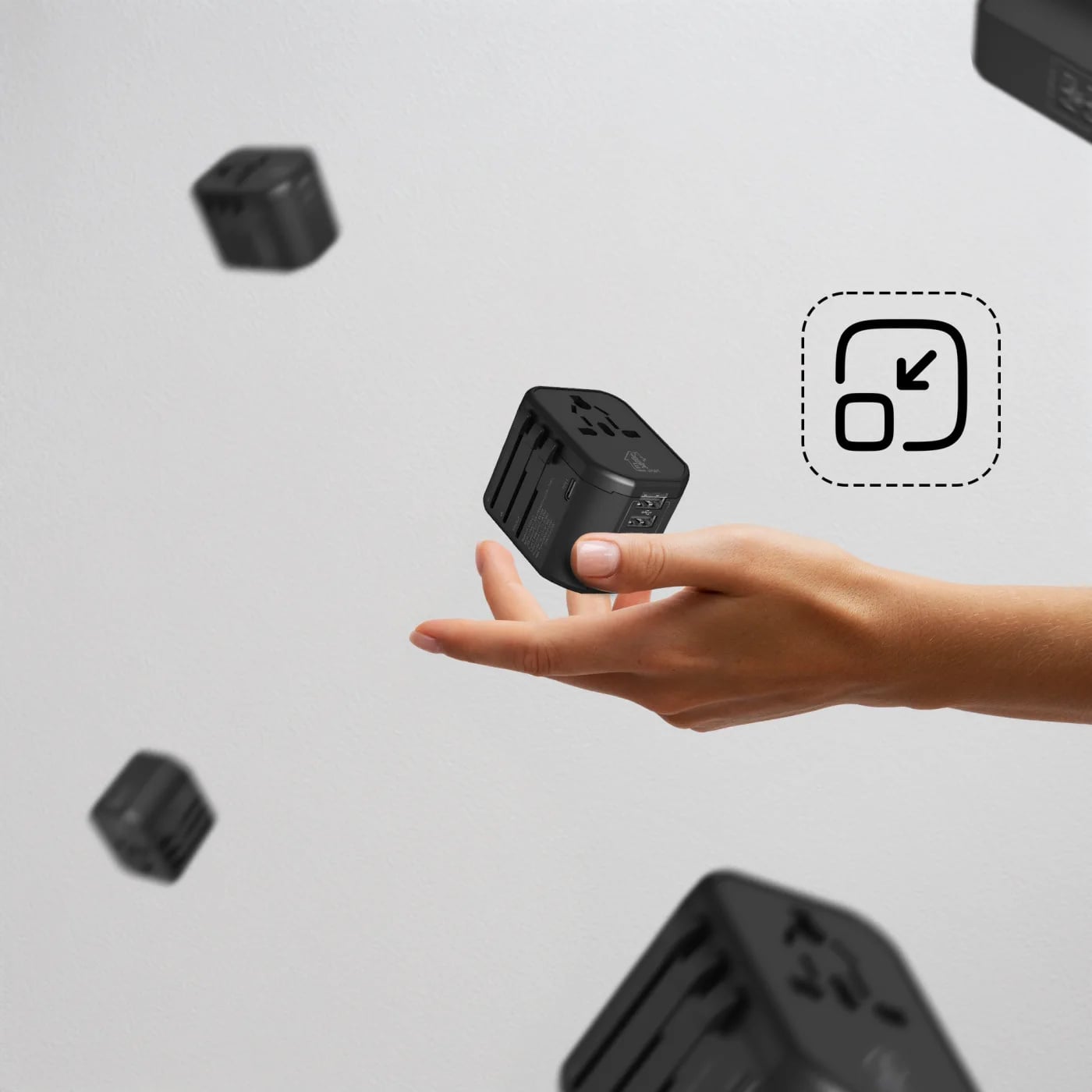 Extralink Smart Life Adapter dla podróżnych EU/UK/USA/AU/CH + USB-C, USB-A
