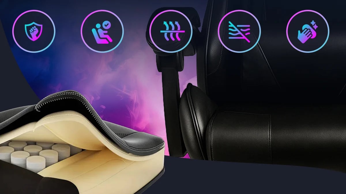 Extralink Gaming | Fotel gamingowy | biurowy, obrotowy, kubełkowy, czarny, G-524